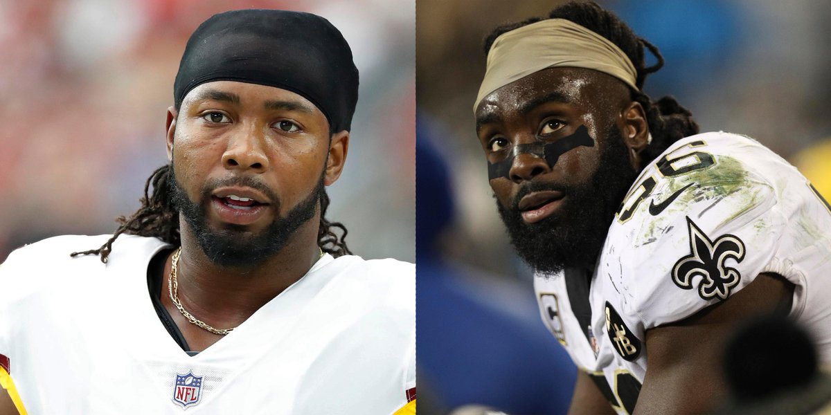 NFL's tweet photo. "We're trying to help the ones that do have a voice so they can be heard."

@J_No24 and @demario__davis help pay bail to free activist: https://t.co/Ybn6eeT5U6 (via @JimTrotter_NFL) #InspireChange https://t.co/WVaOq3cCWj