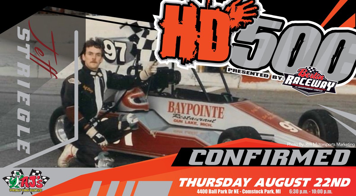 HorvathDesign's tweet photo. 2016 #HD500 Champion @JeffStriegle has just confirmed to #TeamHDFive He will be looking 4 revenge at this years HD500. "I think after we won there were a few rules changes directed towards us but we are very close to victory lane." HD500 Presented by Berlin Raceway - Aug. 22nd. https://t.co/thZf0rvdDw