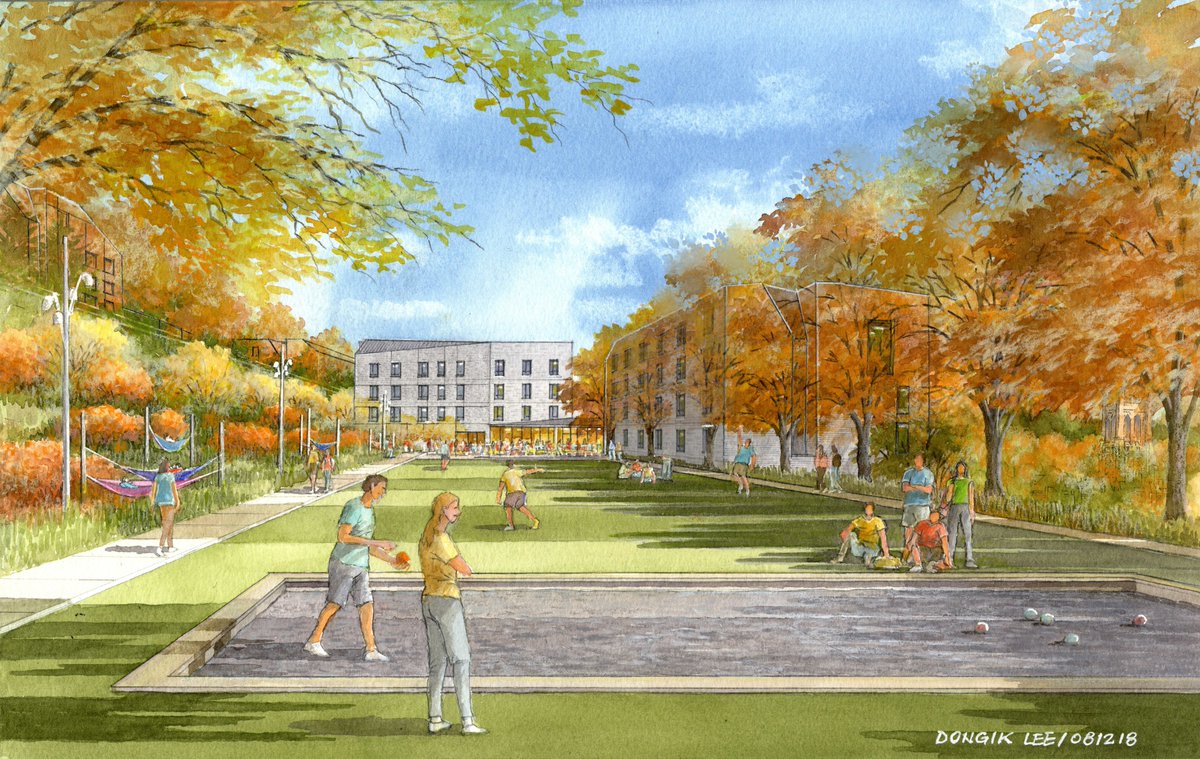 SasakiDesign's tweet photo. Phase 1 of a student residential complex at @LehighU will transform this part of campus into a vibrant living-learning community. https://t.co/l1uO3CvLul