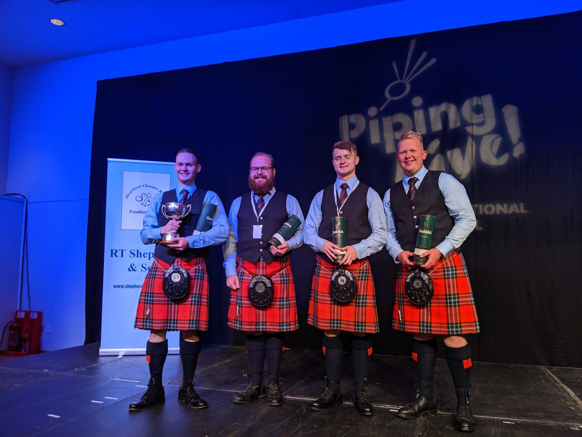 Congratulations to Field Marshal Montgomery Pipe Band, winners of the International Quartet Competition 2019! <a href="/fmmpb/">FMM Pipe Band</a> #PipingLive
