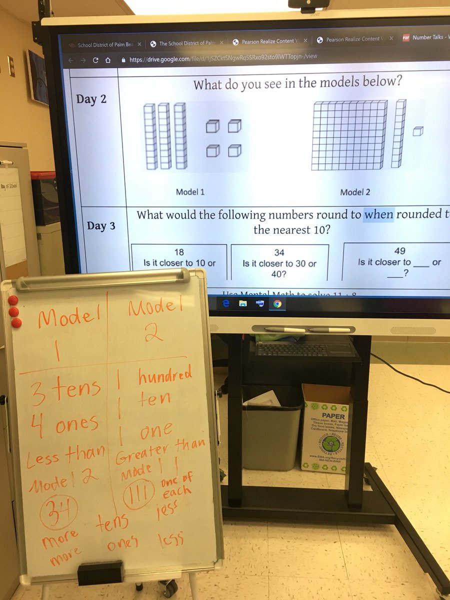 K_KennedyPBC's tweet photo. Awesome Number Talk and it’s only Day 2! @Dr_POrdonezF @ChristineLPercy @JennSallas @PBCtrailblazers #AMP3 https://t.co/n9zf2cijhE
