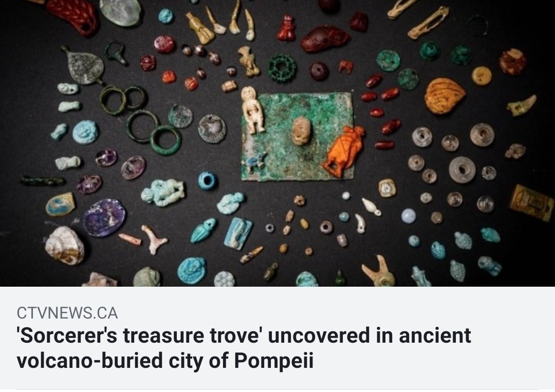 CollectorsInc's tweet photo. Facinating! Pompeii discovery: Archeologists uncover 'sorcerer's treasure trove' of good luck charms, phallic amulets  https://t.co/bZ4czK4P4T
#history #ancient #collection #research #world #news #science https://t.co/IFnmRxzrx8
