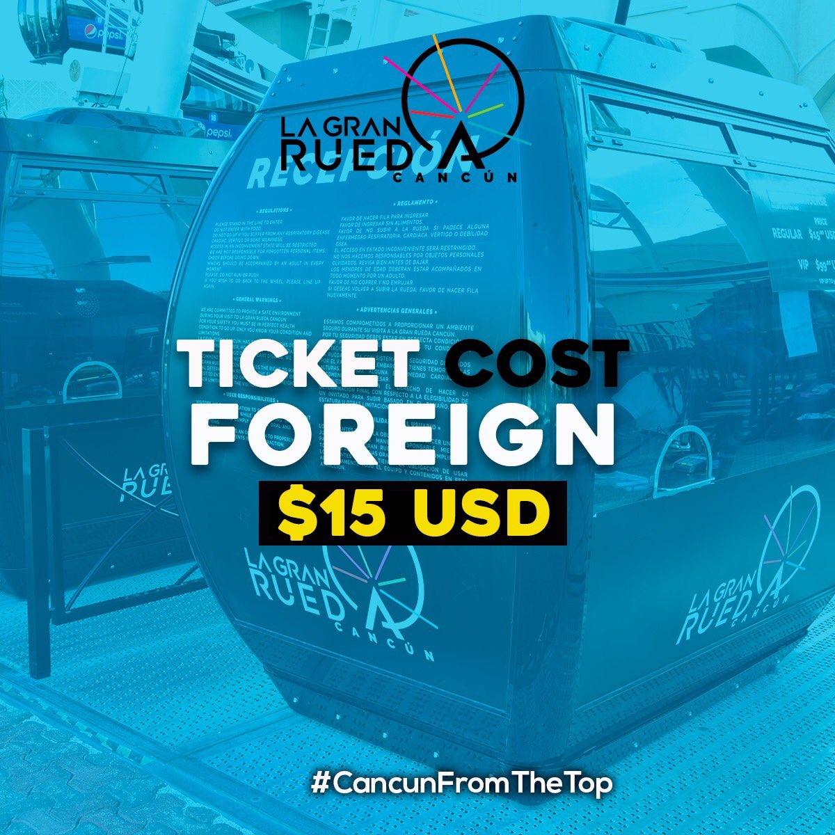 La Gran Rueda Cancun tweet media