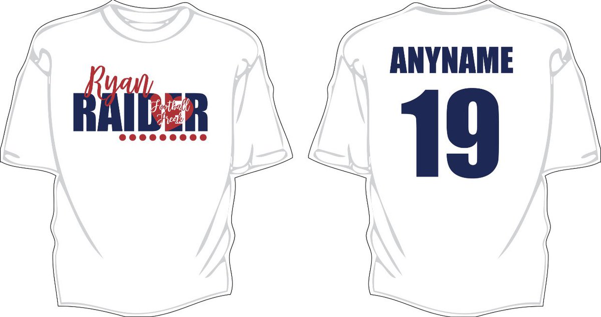 These are the OFFICIAL football freak shirts. Sorry for the mess up. If you would like to purchase one please DM this account/ text 940-205-2833 with your information. The cost is 16.75. And the money will be due the 19th. We are accepting cash and check. ‼️‼️