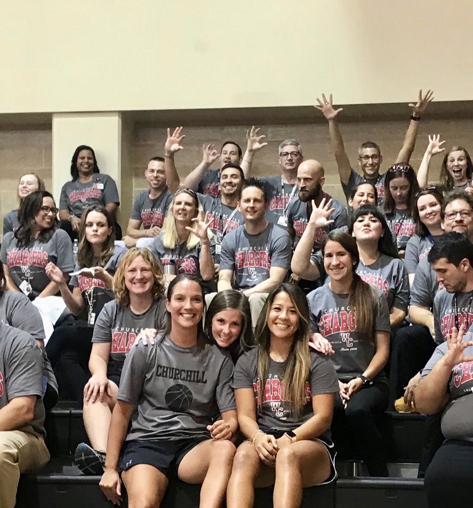 First home game for <a href="/ChurchillVB/">Churchill Volleyball</a> and Churchill Faculty supporting strong! photo cred📸: @yankee_todd #defendthebrand #WC #GoChargersGo <a href="/NeisdAthletics/">NEISD ATHLETICS</a> @WCRonHarris