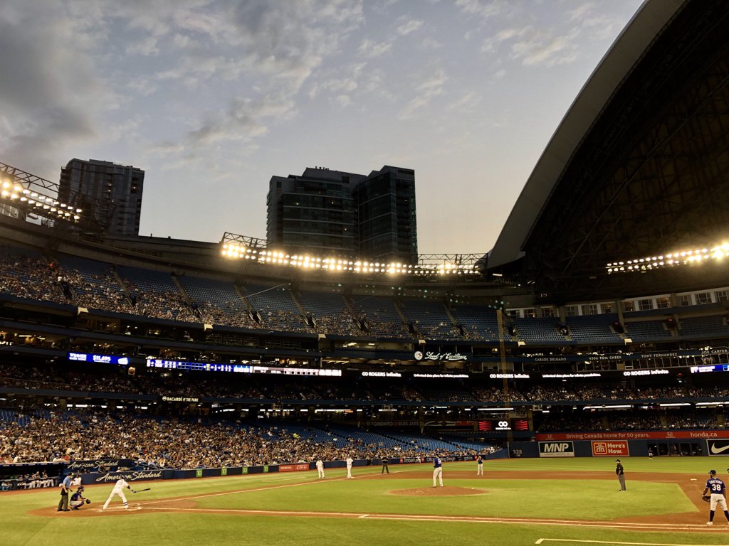 It’s a great night for baseball, by the way.