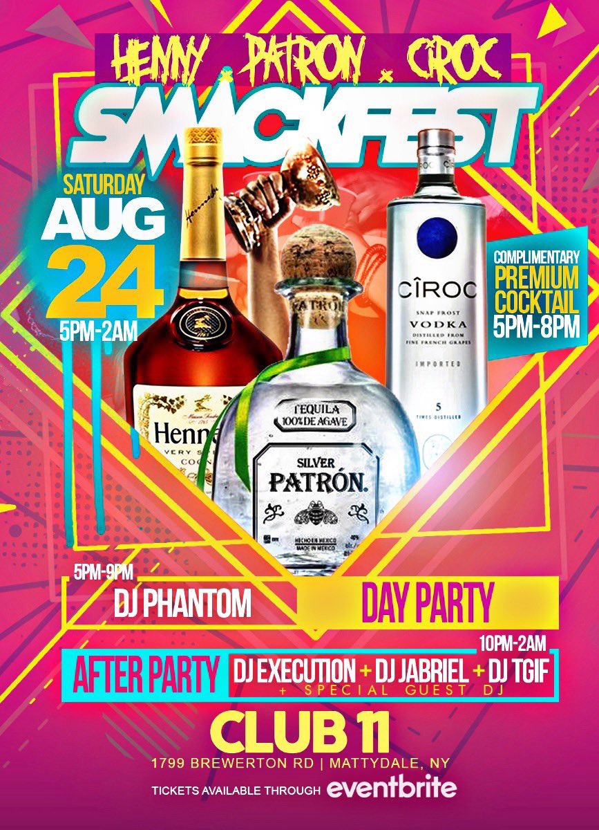 JaYxCeE's tweet photo. We closing out August with a bang!! Y’all asked for more, well we giving it to you.
#TwerkVSWhine 8/16
#IslandNights 8/23
#SmackFest 8/24
#RoseAndRoséBrunch 8/25 https://t.co/grKDXNUagM