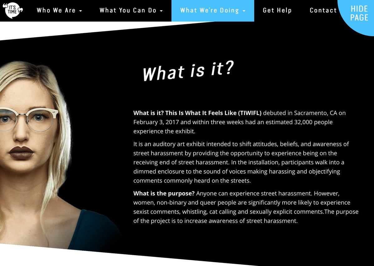 Lots of new dates added for #ThisIsWhatItFeelsLikeYeg, an immersive art installation that raises awareness about street harassment. Come visit us at #yegfringe, <a href="/DaughtersDay/">Daughters Day</a>, #MillwoodsFarmersMarket and more! itstimeyeg.ca/what-were-doin…