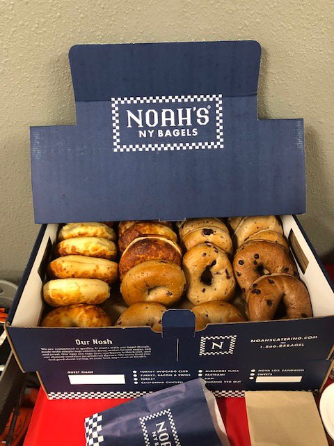 VOA1003's tweet photo. 1003 VOA keeping our associates fueled with bagels on a fun Friday! #takingcareofourassociates #PacNorthProud #1003theview @KevinBaum5 @c_lorenzana1003 @efra1003 @Special_K_1003 @sharman_kim https://t.co/VLuwikHR6g