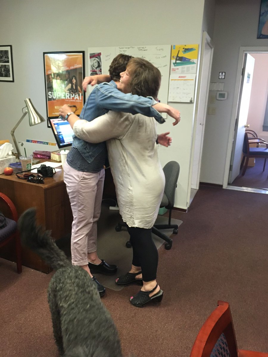 MTNonprofit's tweet photo. This morning, we continued our celebration of #Nationalnonprofitday by surprising MNA members @TheMyrnaLoyMT with coffee and sweets. Thank you for the tour, and for all the art and culture you bring to this community! 🎭🎨🎼🙌👏 #NNday #hugenonprofit https://t.co/zR4RpSGTv2
