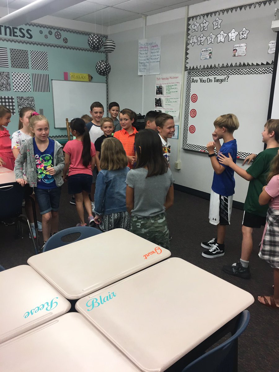 BeckyKolacki's tweet photo. Building our classroom family today♥️ #Back2CCS @CherryTreeElem https://t.co/QNZh87BKW6