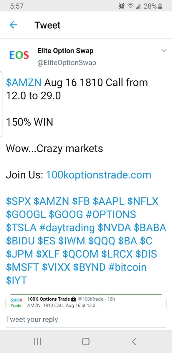 traderNY12's tweet photo. Another fraud #scam @EliteOptionSwap ,he has same screenshots of fake profits #riseagainstscam https://t.co/l6IzvBy8Cm