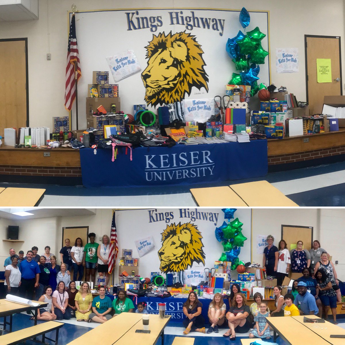 KeiserU's tweet image. KeiserU #Clearwater delivered school supplies to Kings Highway Elementary for the 2nd year in a row as part of #KitsforKids. Over $3,000 in #schoolsupplies was donated by Clearwater’s faculty, staff, and students.

#keiseruniversity #keiserclearwater #keisercares