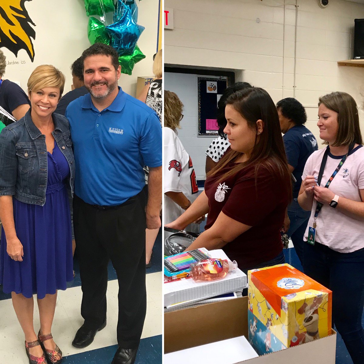KeiserU's tweet image. KeiserU #Clearwater delivered school supplies to Kings Highway Elementary for the 2nd year in a row as part of #KitsforKids. Over $3,000 in #schoolsupplies was donated by Clearwater’s faculty, staff, and students.

#keiseruniversity #keiserclearwater #keisercares