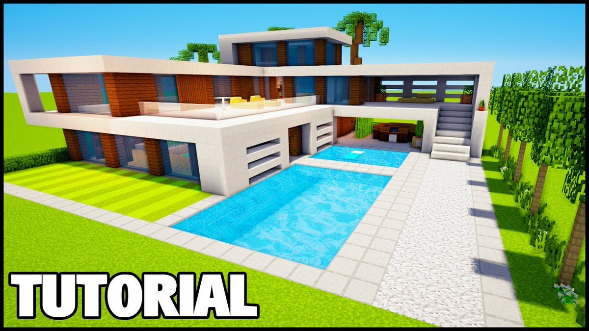 X 上的 Fastupload.io：「Minecraft Tutorial - Casa Moderna com Piscina Link:   #Casa #house #manyacraft #manyacraftcasas  #manyacrafthouse #manyacraftmansão #manyacraftmansõesmodernas  #minecraftbuildingmodernhouse