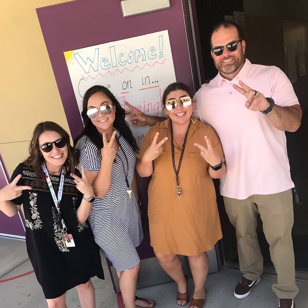 First day of year 2️⃣ in the books 📚!! Excited for another great school year! 🦅💜 #year2crew #soareagles #AVfollowmylead