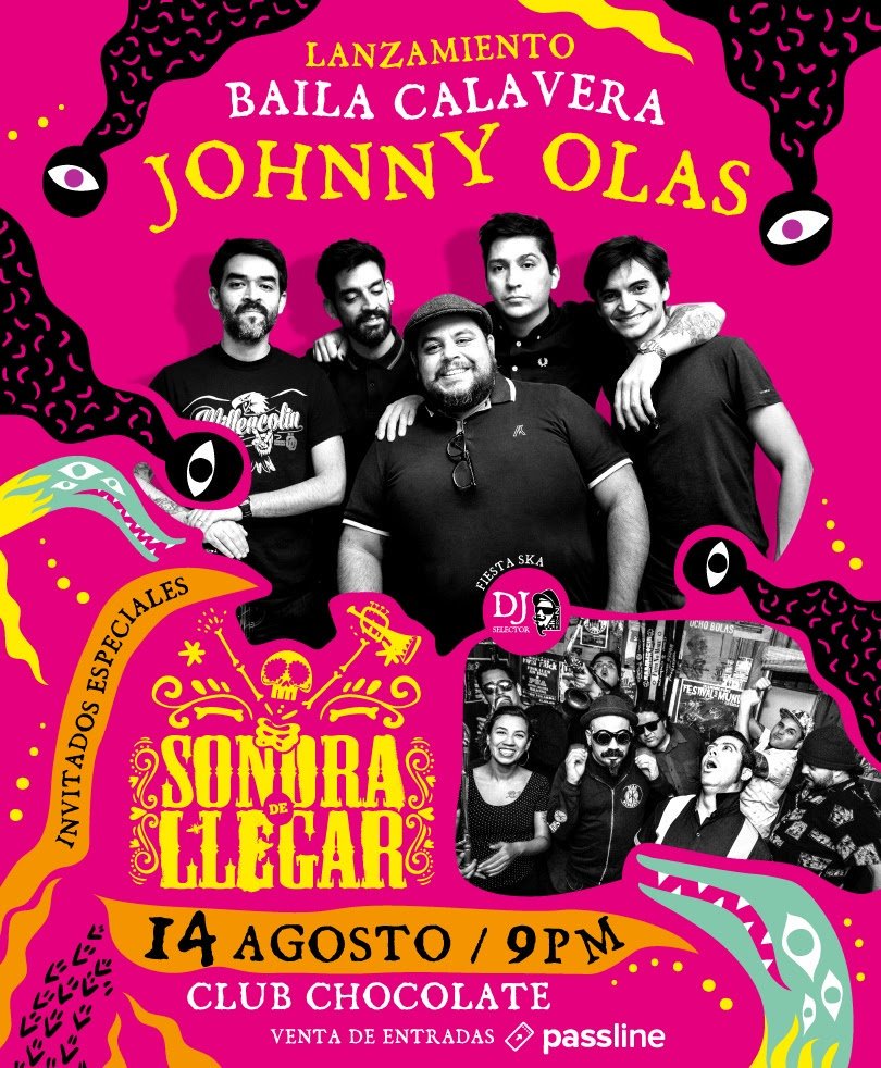 fotorockchile's tweet photo. Este miércoles, Johnny Olas presenta en vivo su nuevo EP "Baila Calavera" en @elclubchocolate 🔥. 
Detalles >> https://t.co/E9DqMU3DzS https://t.co/sPmZ7y8EGJ