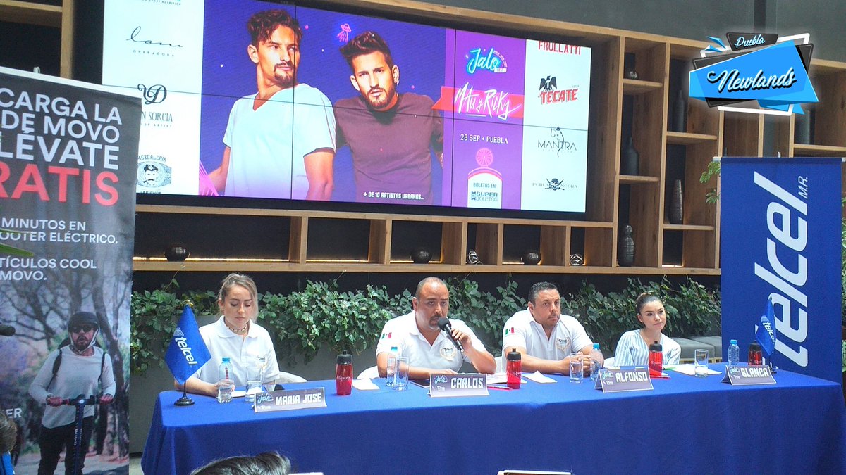 NewlandsPuebla's tweet photo. Hoy en Rueda de Prensa presentaron todos los detalles de lo que será el #JaloFets este próximo 28 de septiembre en #Puebla https://t.co/ulEt3Azp8T