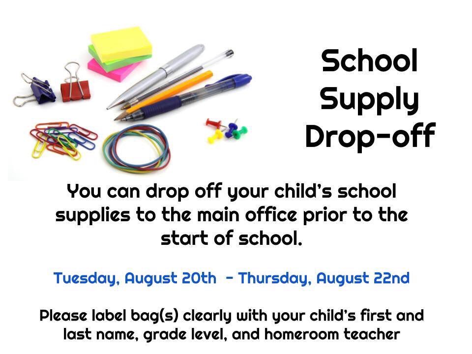 School Supply Drop-Off #tpsprepares