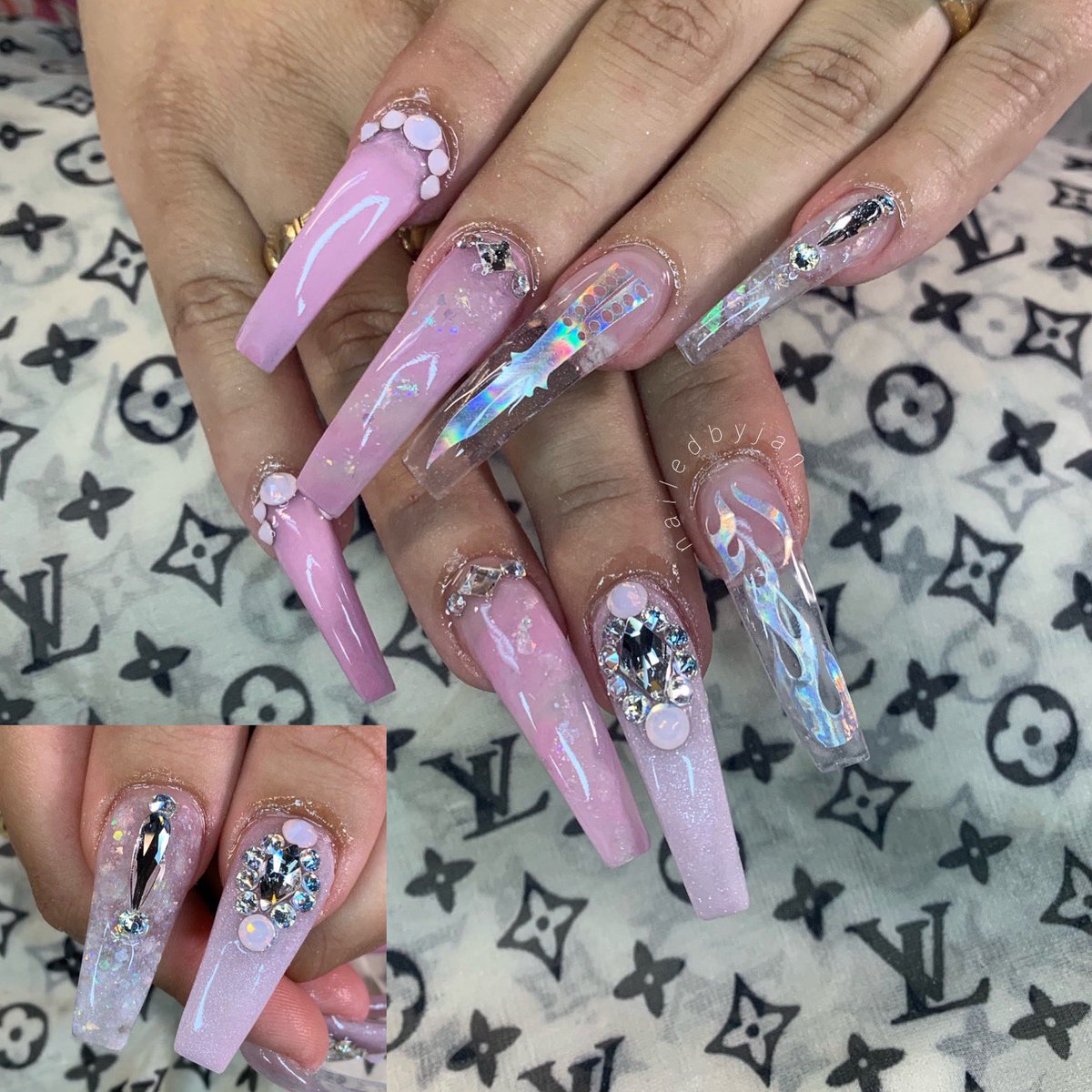 nailedbyjan's tweet photo. PIMPCESS FREESTYLE LESS THAN $100 GET UR BACK TO SCHOOL SPECIAL SET https://t.co/1KOoyUMgo0