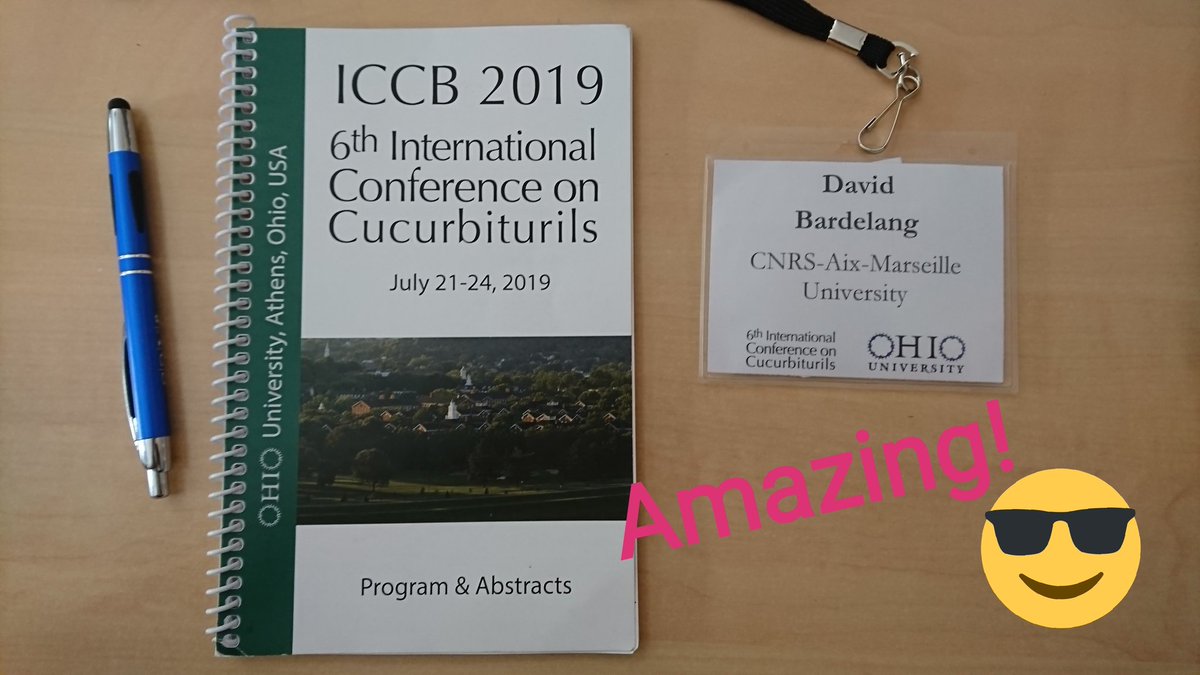 DotlabIcr's tweet photo. Amazing cucurbituril conference - ICCB 2019 in Ohio, the United States!  From our excellent member - David Bardelang. 
#cucurbituril #supramolecularchemistry https://t.co/YNbQCRQB5x