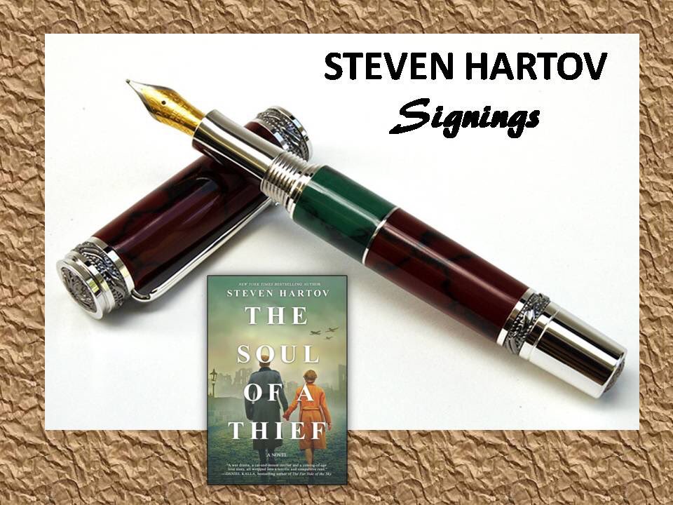 Steven_Hartov's tweet photo. Next Book Signing: Saturday, August 17th from 2-4pm at @booksamillion located at #ParamusParkMall in #ParamusNJ! Come say hello and pick up your copy of #TheSoulOfAThief! #SummerReads #AuthorAppearance #BookSigning #WritingCommunity https://t.co/MGQkFZBw2x