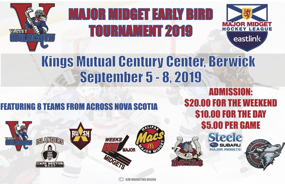 Valley_Wildcats's tweet photo. Major Midget Early Bird Tournament 2019 https://t.co/F908nd5SOZ