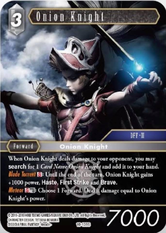 FFTCG_FR's tweet photo. Onion Knight (english version) #fftcg #spoiler #card #OpusX #Opus10 https://t.co/DS9r8ZJOiH