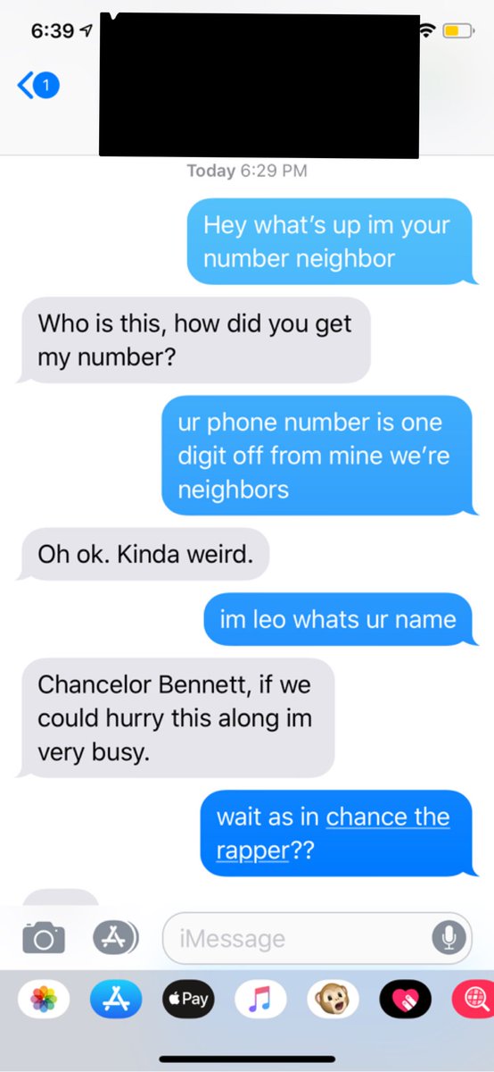 Lzz8000's tweet photo. Finally texted my number neighbor and you wouldn’t believe who it was https://t.co/tJYUiK5Qkh