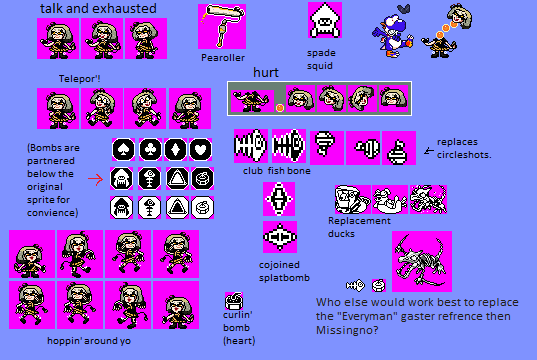 Luketwolf1's tweet photo. A complete Resprite over Jevil using Pearl's design from the Final Splatfest where "Chaos" won over "Order".
https://t.co/yqsdQzY0mH

and this all started from spriting Ridley over the Chaos King.

#Deltarune #Splatoon2 #Pearl #Jevil #spoon #Customsprites #boshi #Crossover https://t.co/Hfax65dhhI