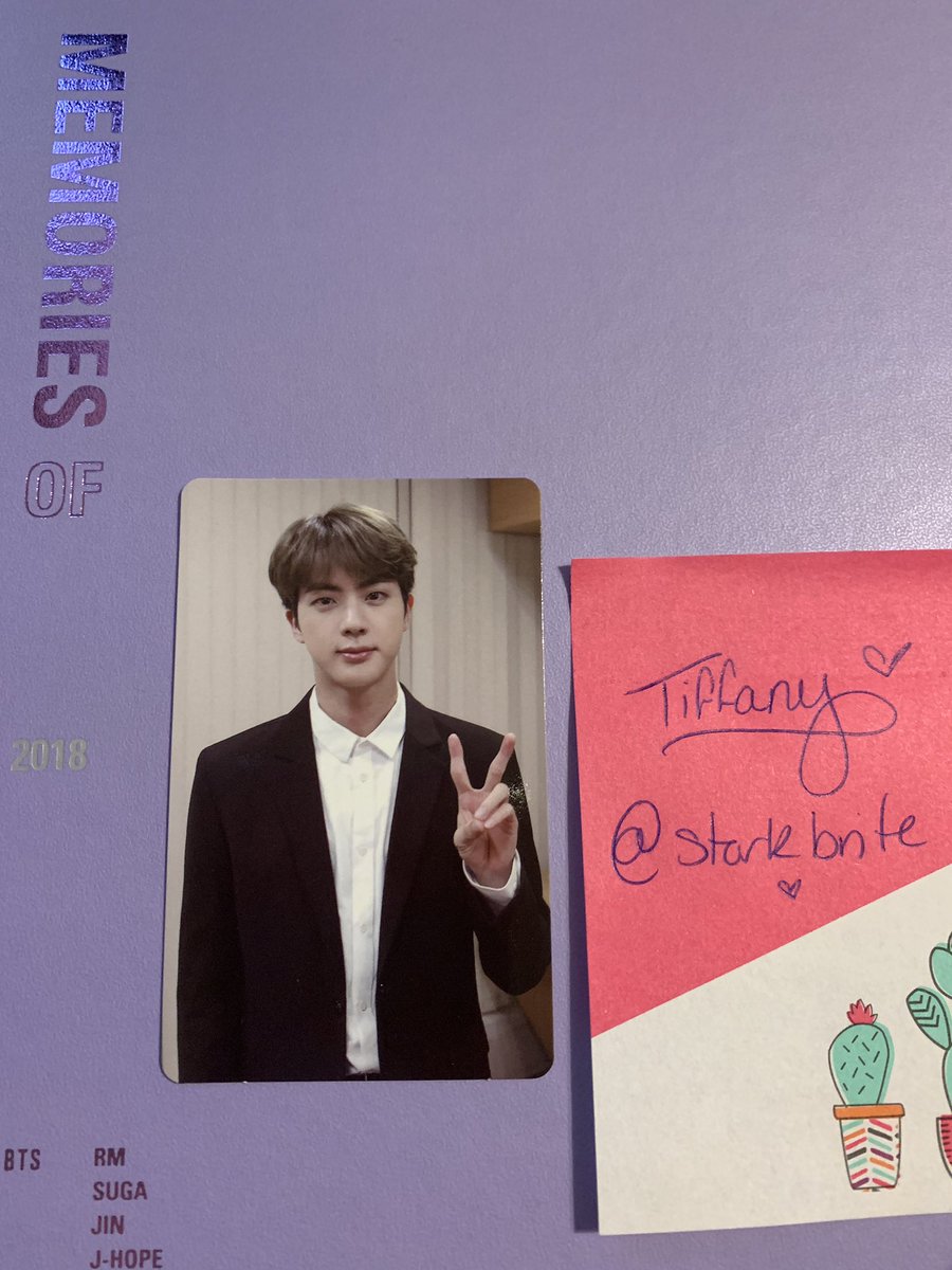 starkbrite's tweet photo. Have: Jin Memories PC
Want: Sope (Either Yoongi or Hoseok is Fine)
Album: BTS Memories of 2018 DVD
Location: Florida
(US only pls)
@BTSTradingPC #btspctrading #bts #BTSMemoriesOf2018 https://t.co/0dn2ml6UDq