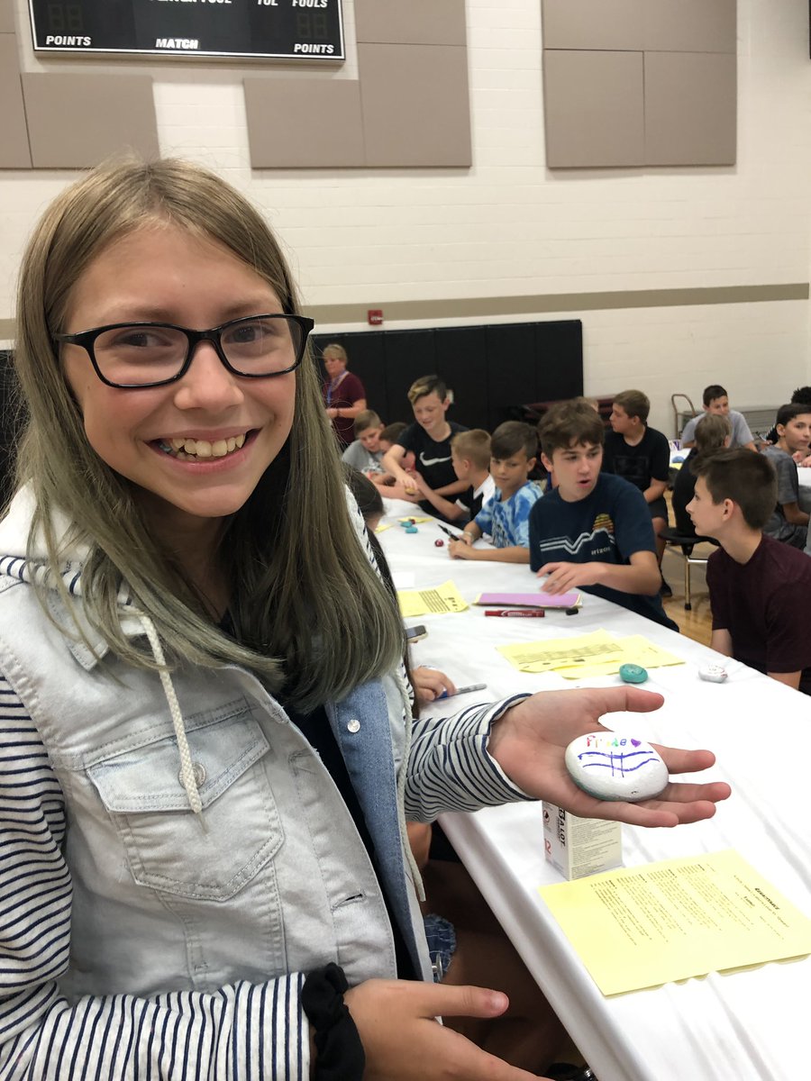 Loved painting #kindnessrocks with the 7th graders today! #ljhsrocks <a href="/The_Mr_Dalton/">Brian Dalton</a>