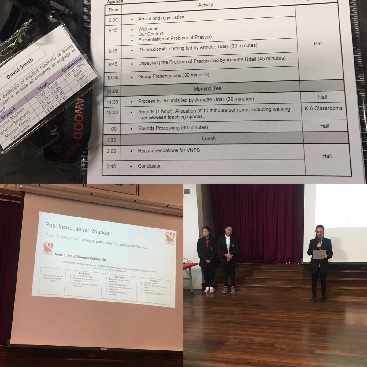 Instructional Rounds #iroundsnsw at Villawood North Public Public School.  ⁦<a href="/ScottsDavidson/">Scott s Davidson</a>⁩ where r we, what’s worked and what’s next ? Collaborative practice driving improvement.