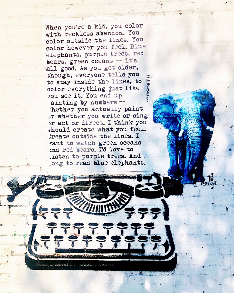 Brooklywood's tweet image. Create what you feel. #WRDSMTH #LarchmontVillage #LosAngeles #StreetArt
