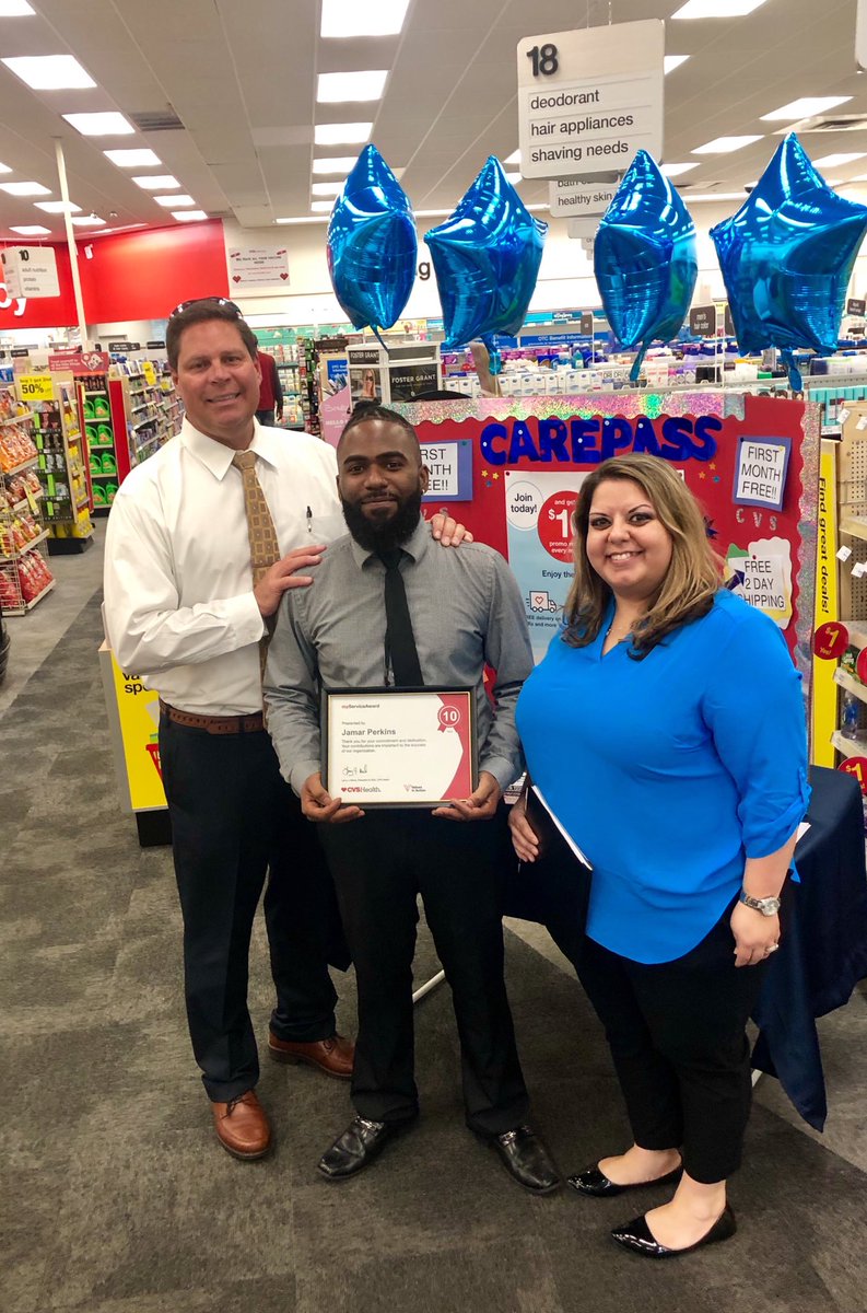 ARafidiCVS's tweet photo. Congrats to Store Manager Jamar on 10 years of service!!! https://t.co/0Fx4oAp75R