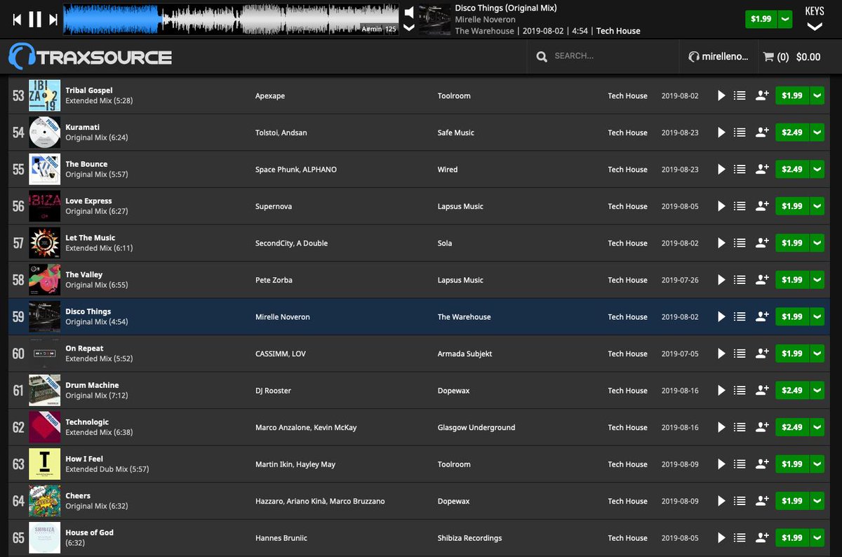 TWHRecords's tweet photo. We continue climbing positions in @traxsource with @mirelle_noveron "Disco Things". We are currently in position #59! 

#Traxsource #HouseMusic #ElectronicDanceMusic

https://t.co/Dg3q0zNME1 https://t.co/LBE1Qxgo0b