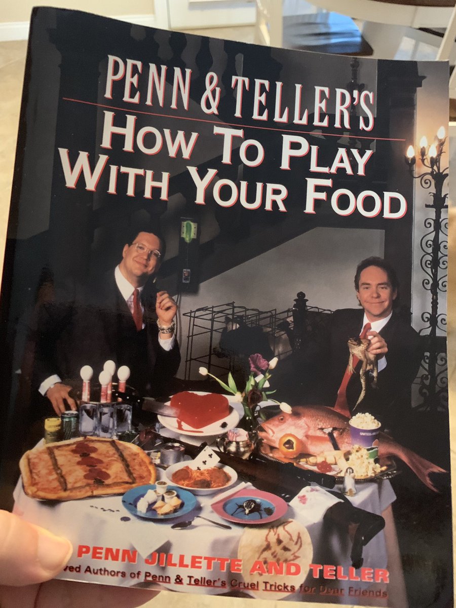 RyanPatrick75's tweet photo. The only thing better than finding a pristine copy of this classic at the used bookstore is also finding the un-rippable sugar packet stuck inside. #score #magicnerd @pennjillette @MrTeller https://t.co/Y7egBEt0JJ