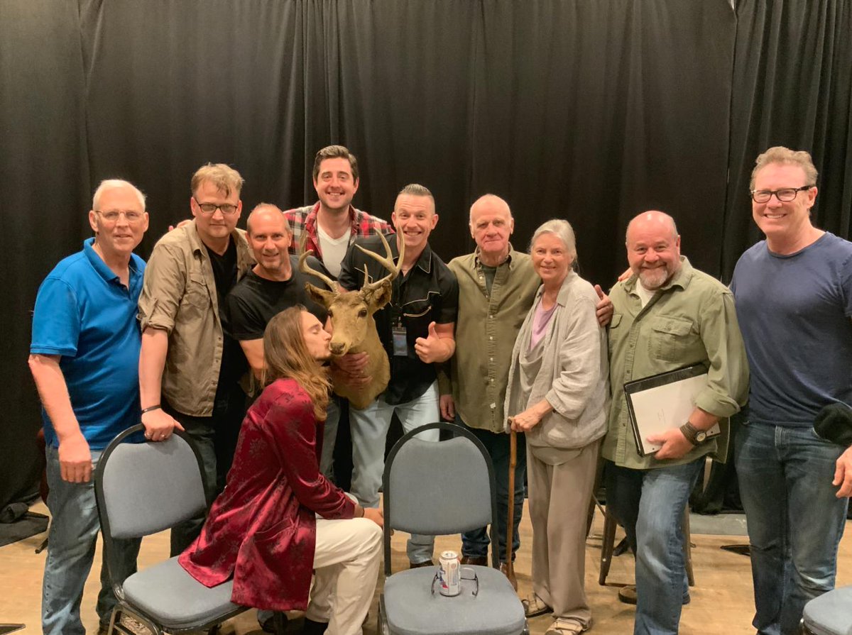 roadtheatre's tweet photo. The team of "Blaze Orange" at @roadtheatre for #SPF10! https://t.co/FWAzgOfUt5
