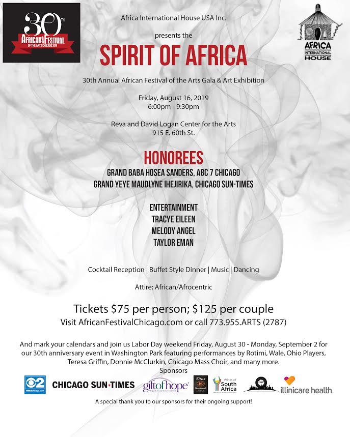 maudlynei's tweet photo. Honored & Humbled! Me & @ABC7Chicago's #HoseaSanders R this yr's African Festival of the Arts' Grand Baba and Yeye—w/2019 theme: Spirit of #Africa!
Join us @ the annl gala/art exhibition FRI @UChicago Reva & David Logan Center 4 the Arts
@LoganUChicago @AIHChicago @AfricanFestChi https://t.co/nuPOM5IK68