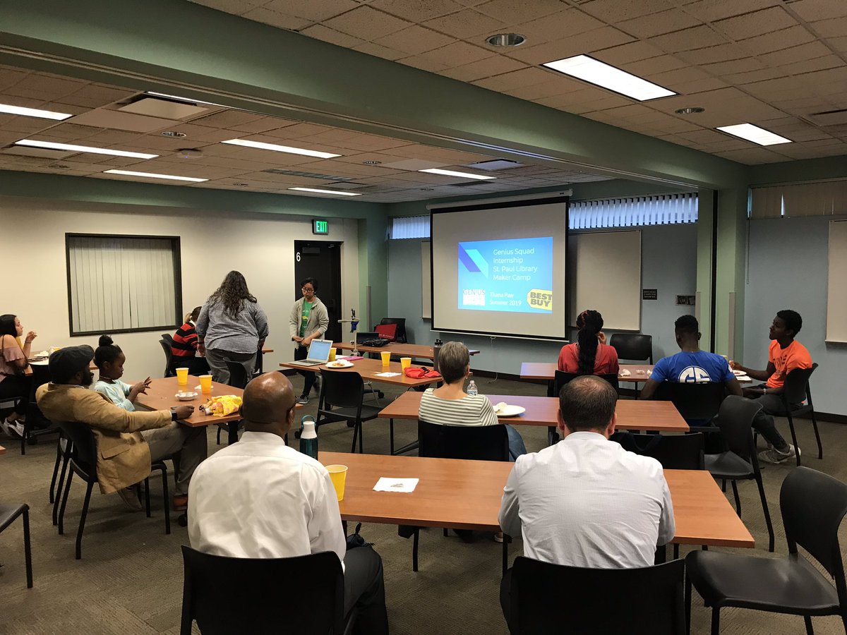 Celebrating Genius Squad student  summer Internship at St Paul Library &amp; SPPS Tech Services is happening now!  <a href="/Hans_G_Ott/">Hans Ott</a> <a href="/spps_kwh/">Kate Wilcox-Harris</a> <a href="/JoeGothard/">Joe Gothard</a> <a href="/SPPS_News/">Saint Paul Public Schools</a> <a href="/billychan360/">Billy Chan</a>