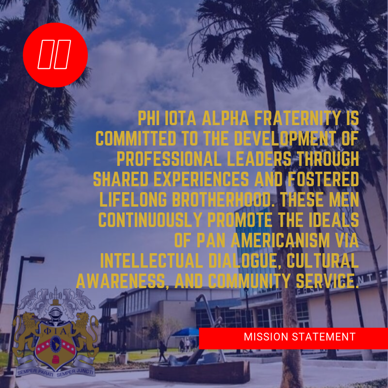 TAMUCCFSL's tweet photo. Founded on December 26, 1931 as being the oldest Latino Fraternity in existence Phi Iota Alpha will be joining our Multicultural Greek Council this fall semester. Here is some general information and their mission to serve all men. #TAMUCC #TAMUCC23 https://t.co/lKWmhkoKot