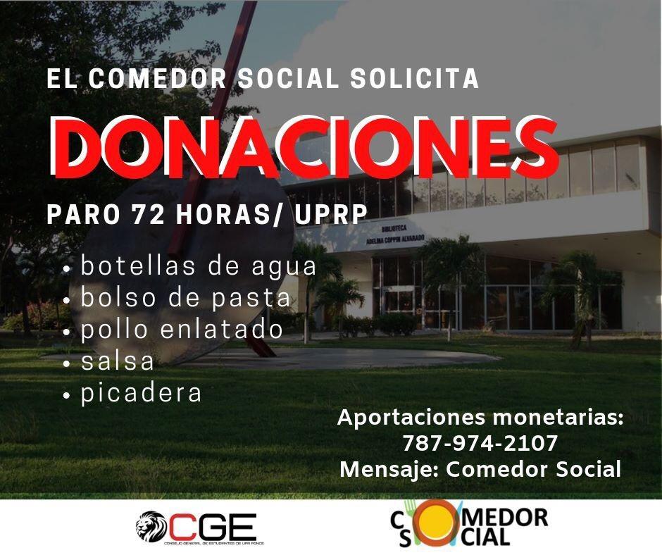 Joshua1272's tweet photo. COMEDOR SOCIAL DE UPRP NECESITA COMIDA https://t.co/kOVJlfu4lL