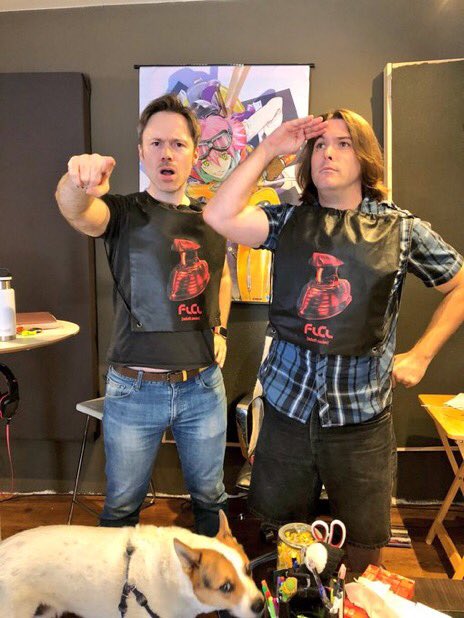 KingJonAllen's tweet photo. Happy Birthday to my amazing director on #FLCLProgressive, Dean Venture himself, @MSinter! I hope you’re spending it well my friend! #FLCL2 #FLCL https://t.co/icnPjFqTfq