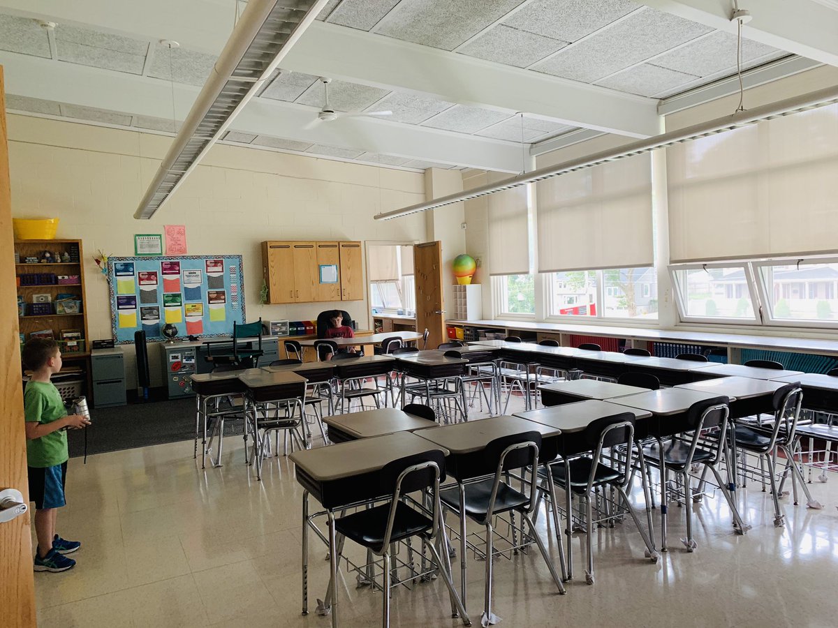 Two weeks until another year begins in room 2117! A huge shout out to my boys for helping me set up today!  <a href="/BarrowsSchool/">Barrows Elementary School</a> #backtoschool