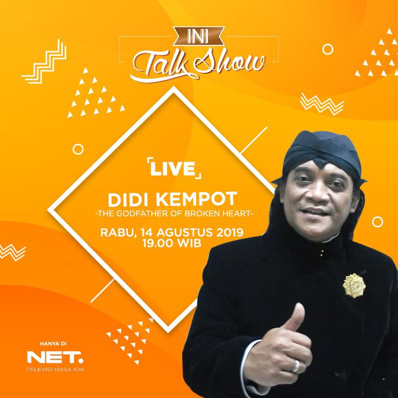 mdtvindonesia's tweet photo. Malam ini The Lord @didikempotid nggak sendirian ke @Ini_Talkshow, tapi bakal ada juga yang sekut nih!

@pergijauh main ke Ini Talkshow! Sampai ketemu di LIVE nanti jam 19.00 WIB 🥳 #DidiKempotdiIniTalkshow https://t.co/KyfGaUd4ED