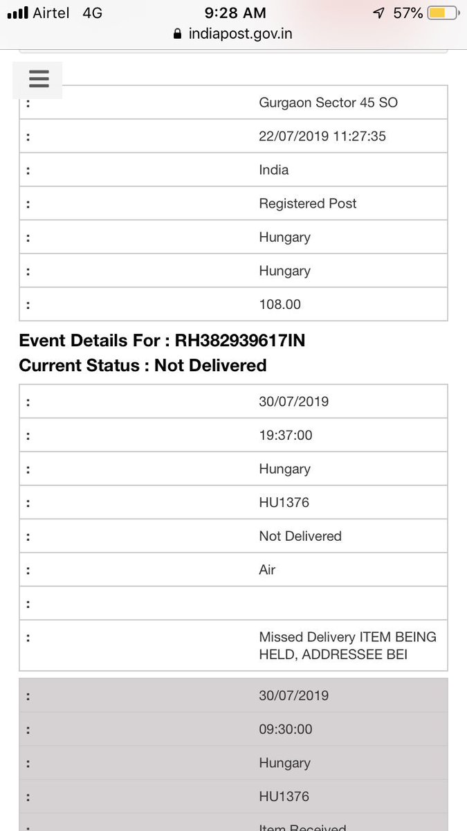 Anikam2101's tweet photo. Indian postal service is extremely bad, no customer care number is answering the calls,my Rakhi has not reached Budapest even after reaching Hungary There is no way one could find out what to do, @IndiaPostOffice @PMOIndia and then we are asked to use Indian services!! Pls help https://t.co/m8afo42yKq