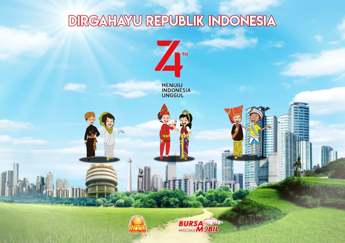 bursamobilwtcm2's tweet photo. DIRGAHAYU REPUBLIK INDONESIA KE 74
"MENUJU INDONESIA UNGGUL"
#bursamobilbekas #bursamobilwtcmanggadua #bursamobilsekenjakarta #aman #nyaman #bebascalo #kemerdekaanindonesia #independenceday #hutri74 #indonesiaunggul #wtcm2 #mobkas #mobkasjakarta #mobkasmurah https://t.co/Q1ekXl4Wxf