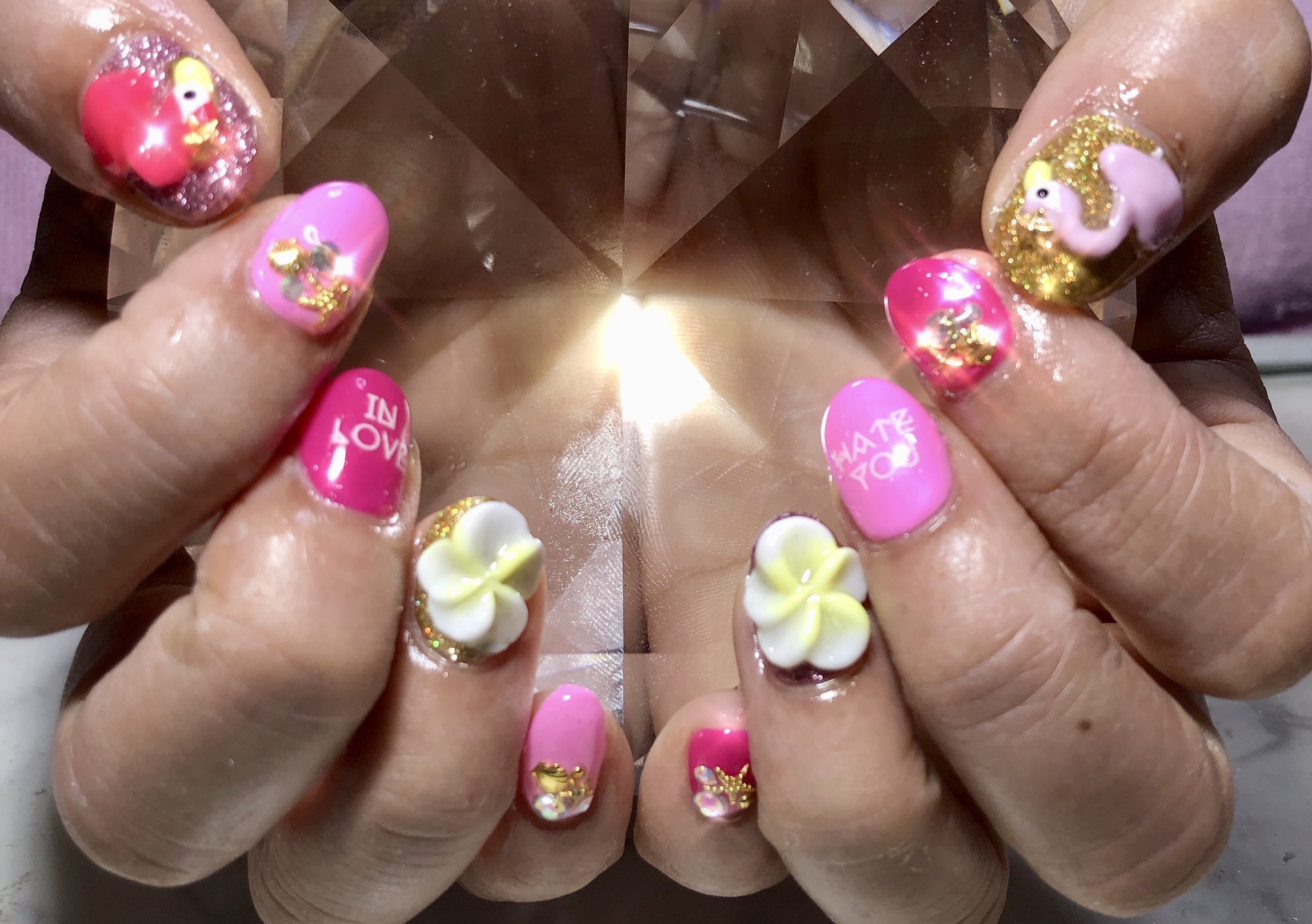 村田 奈津季 つばきさんネイル ジェル ピンクネイル ゴールドネイル ラメネイル フラミンゴネイル プルメリアネイル 3d ネイル 毎月ありがとうございます 差し入れありがとうございます 夏ネイル 自宅ネイル Nail T Co I6j216oybu Twitter