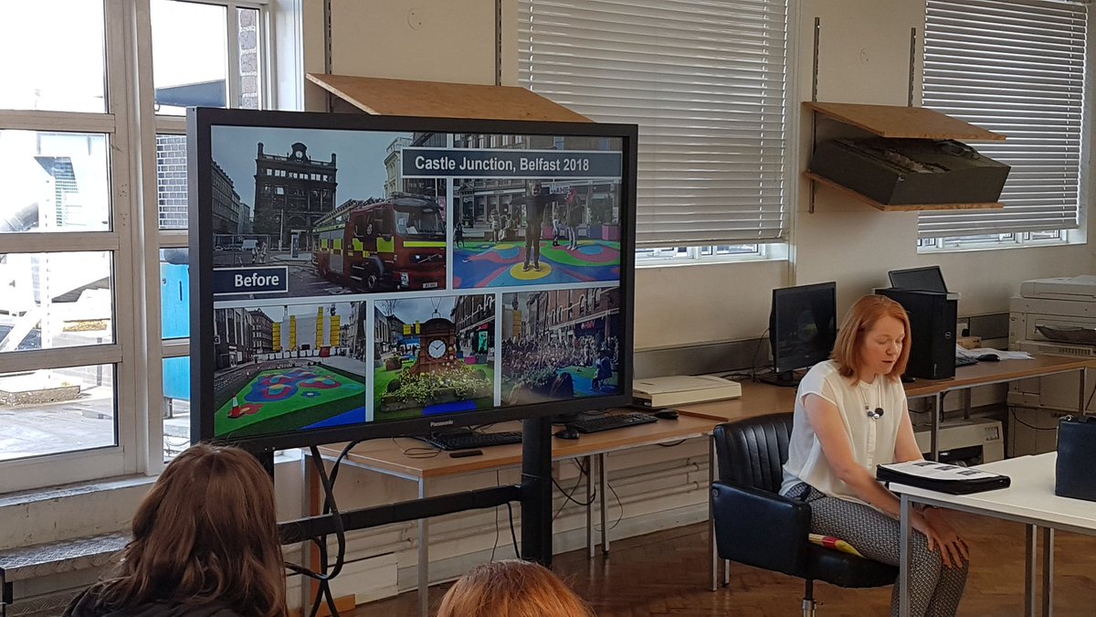 PlanQUB's tweet photo. Thanks to Joy Hargie from @deptinfra and Mark Whittaker from @belfastcc for setting the planning context for the summer school #interfacetoplace https://t.co/59yDOnGqDd
