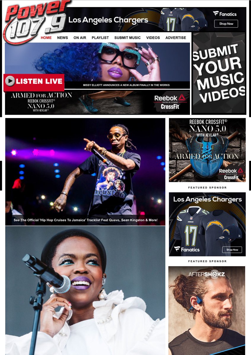 POWER1079's tweet photo. ๐ค @MissyElliott Makes Our Website Look Gooood! ๐ฅ๐ฅ๐ฅ๐๐ฅ๐ฅ๐ฅ https://t.co/kQdhu6iqLA #MEAddicts #9thInning https://t.co/oIUDZHyxtq